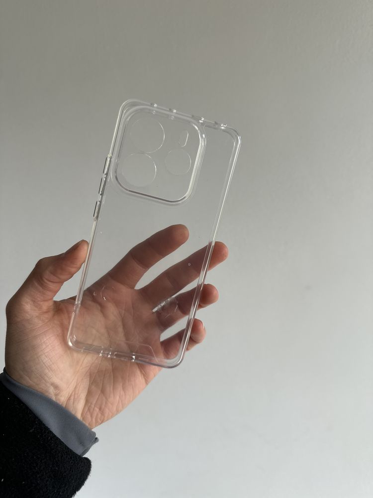 Etui crystal case + SZKŁO hartowane do Xiaomi Redmi Note 14 5G