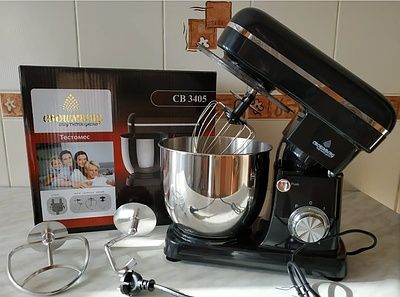 МОЩНЫЙ! Тестомес, миксер 2600Вт, кухонный комбайн, планетарный миксер