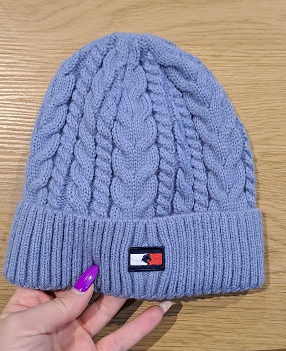 Ciepła Błękitna Zimowa Czapka Tommy Helfiger unisex