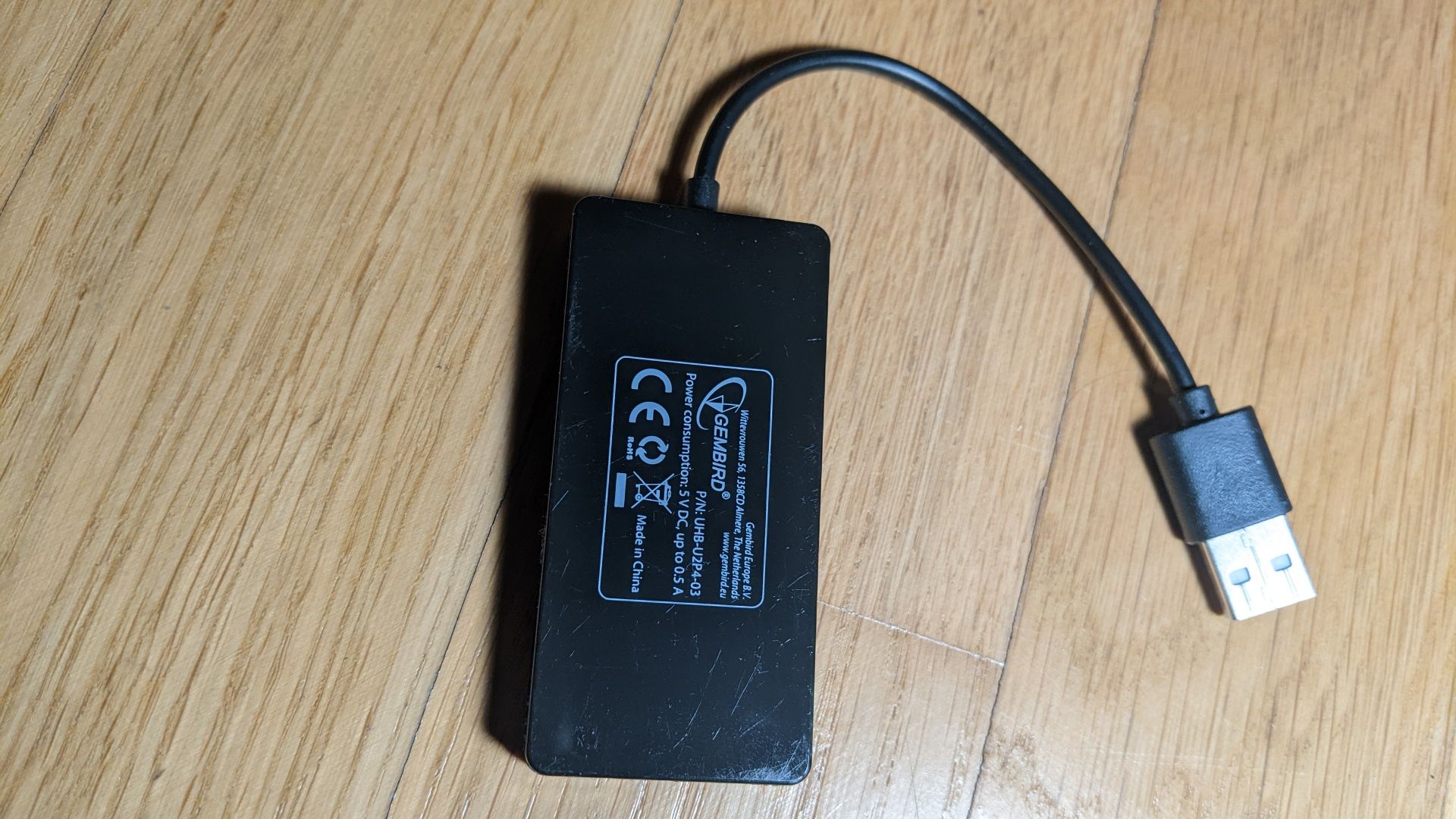 Адаптер Пристрій USB Hub Gembird UHB-U2P4-04 4-портовий концентратор