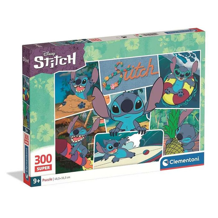 Puzzle Clementoni Disney Stitch Super 48,5x33,5cm 300 peças