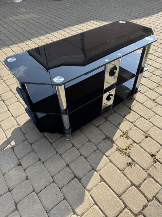 Стіл під телевізор тумба під TV скляна тумба