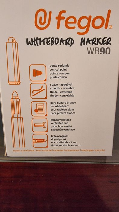 20 Canetas Vermelhas Fegol WR90