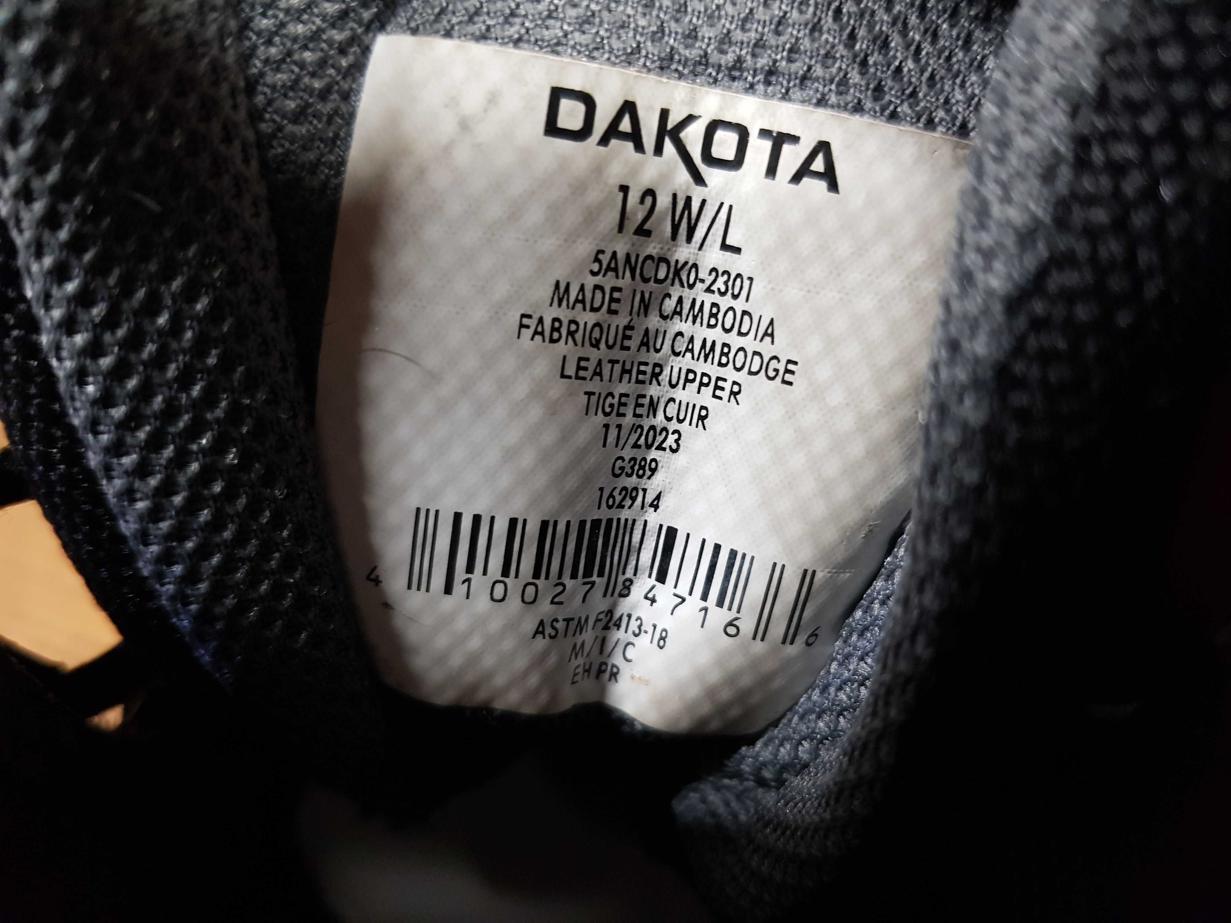 Buty robocze DAKOTA rozm 45 wkl 30 cm S3