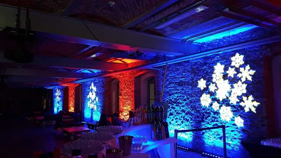 Dekoracja światłem sal wesele ślub event wynajem oświetlenia