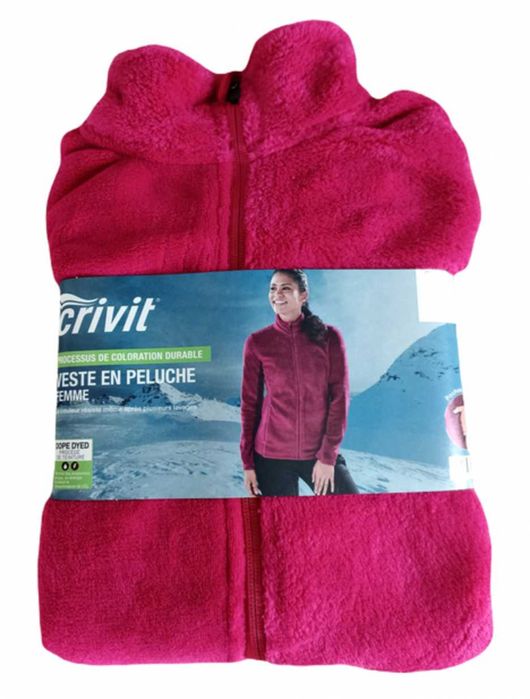 Плюшева флісова кофта меховушка Сrivit фліска xs, S, M, L, XL,