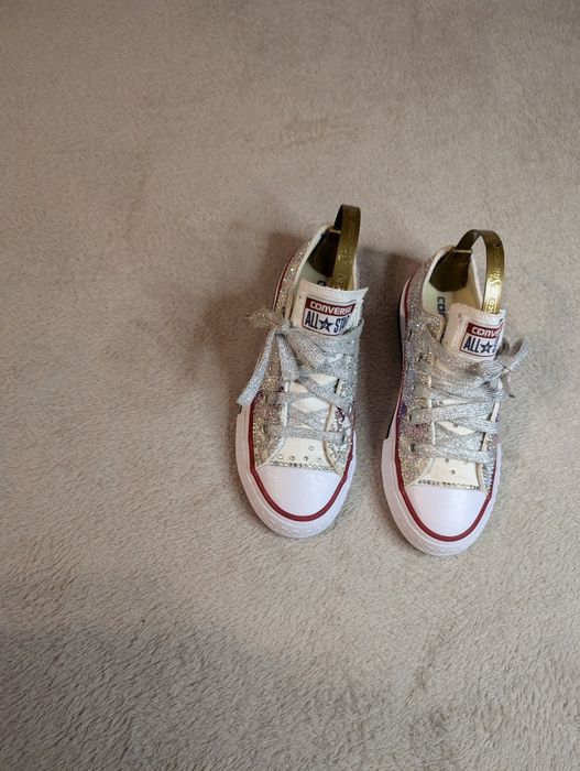 Кеди кросівки стрази Converse 30-29 р. 19-19.5см