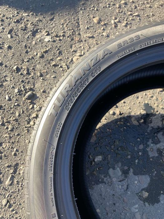 Шини нові 215/50 R17 пара Bridgestone 2024p літо