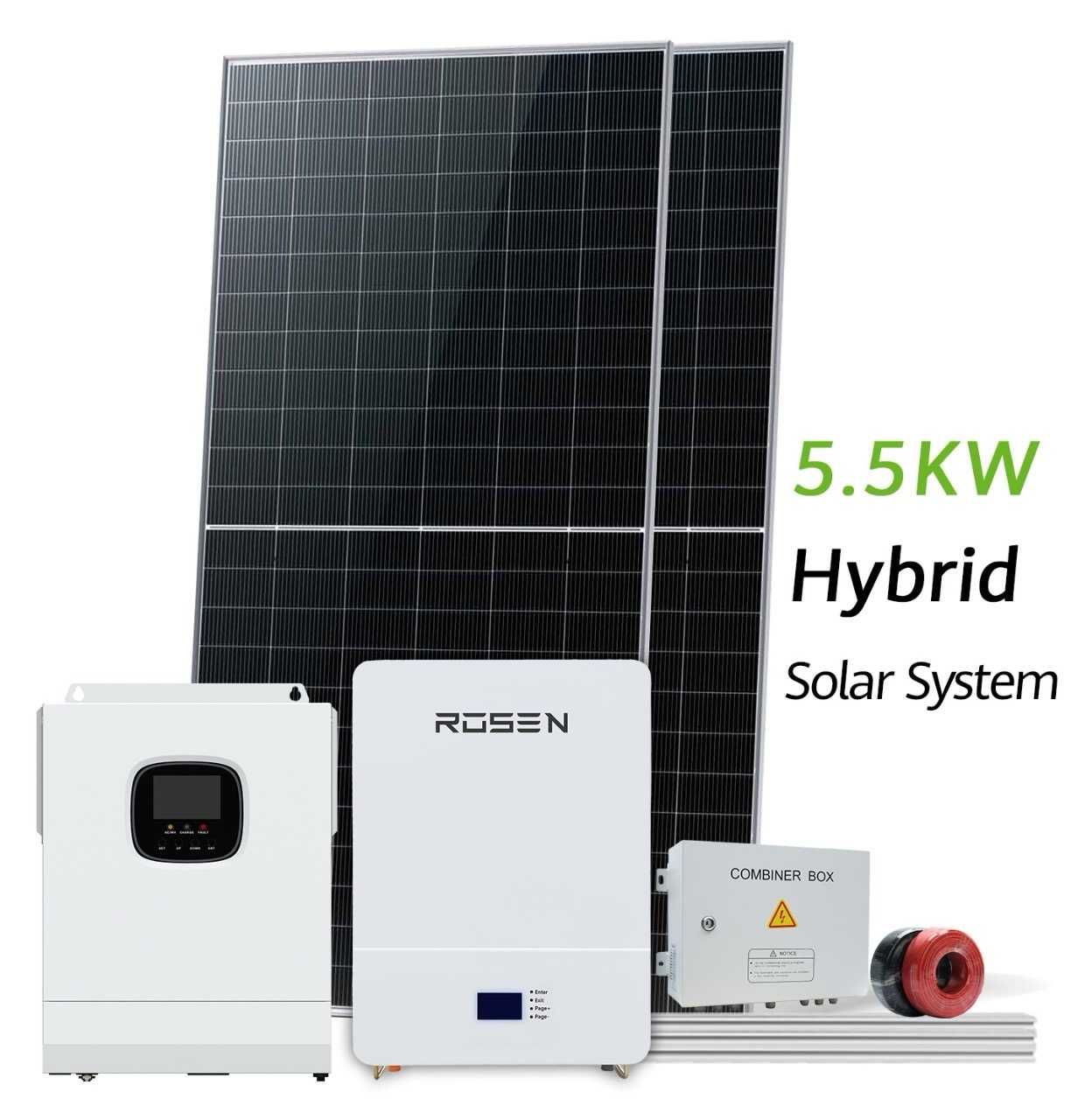 Гібридний інвертор  5.5 KW, 1 ФАЗА ИПБ