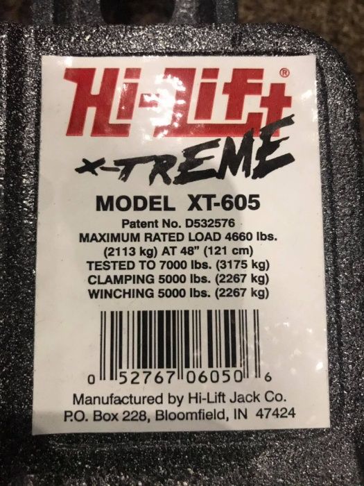 Домкрат рейковий /Хай Джек/ Hi-Lift Jack X-Treme XT-605 USA Оригинал