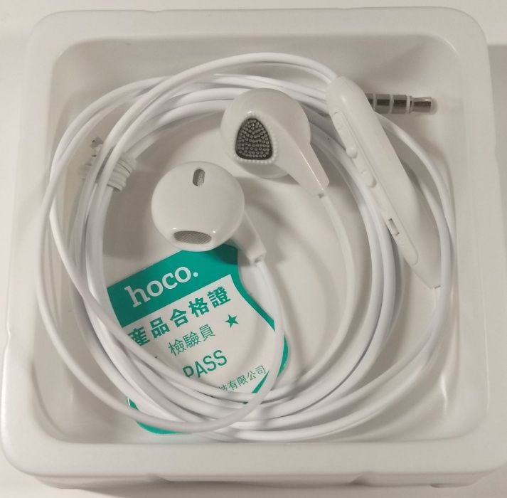 Наушники Hoco M2 Wire Control Earphone White (Белый)