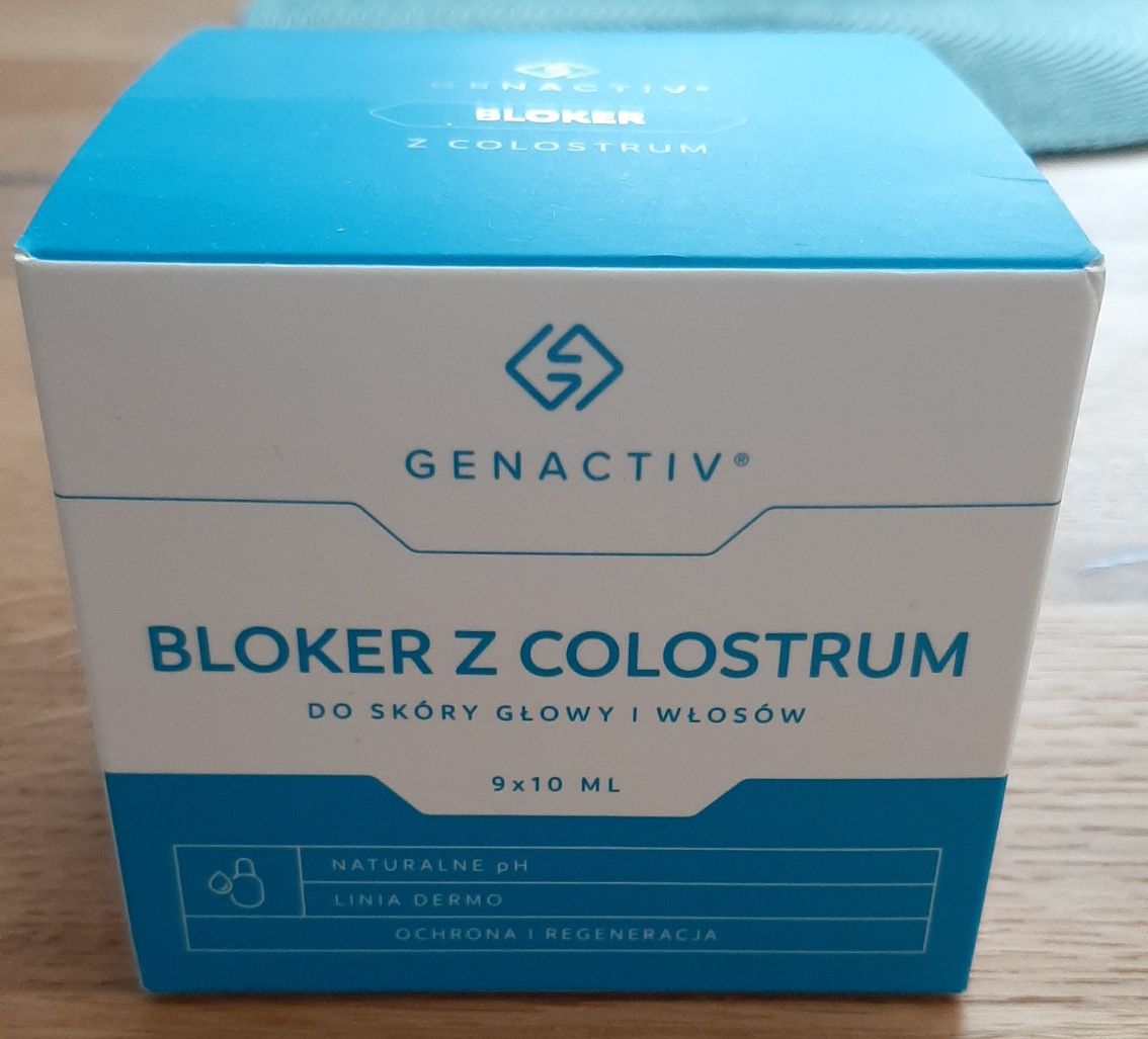 Genactiv Bloker z colostrum do skóry głowy i włosów 10 ml