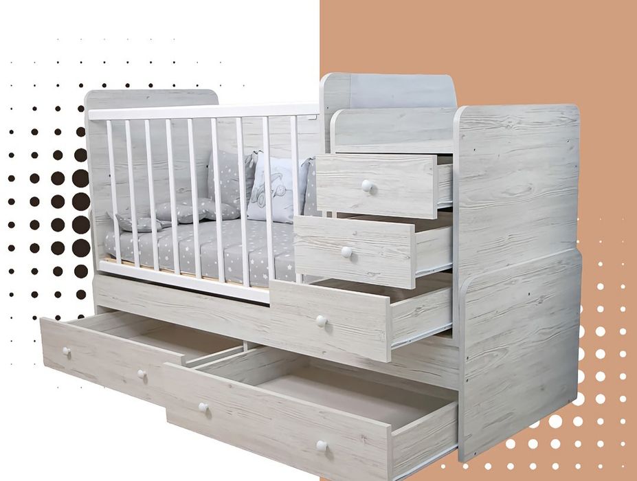 Ліжко дитяче, трансформер, 5 в 1