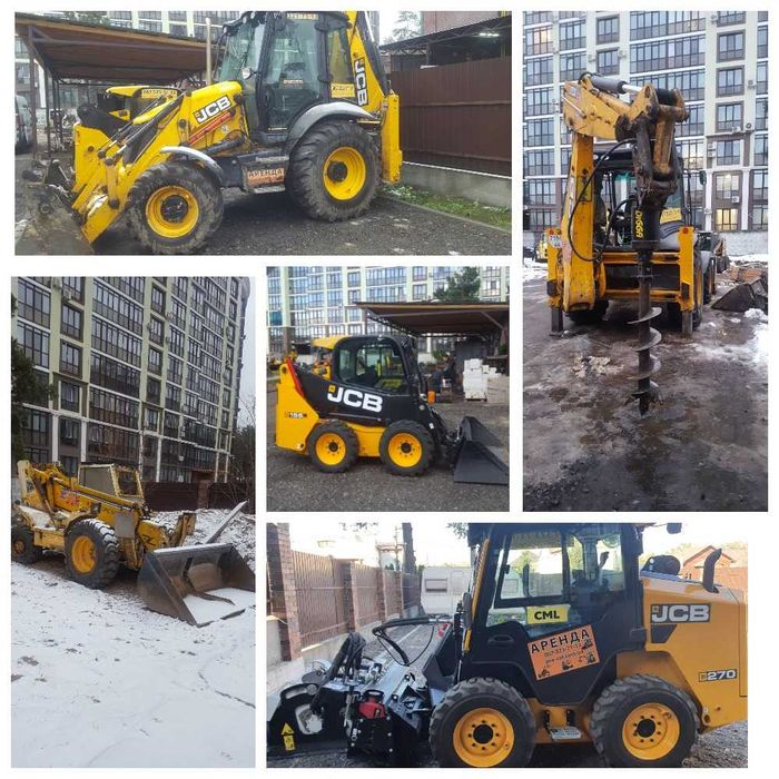 Послуги міні навантажувача (бобкета) з ямобуром (ковшем, вилами)