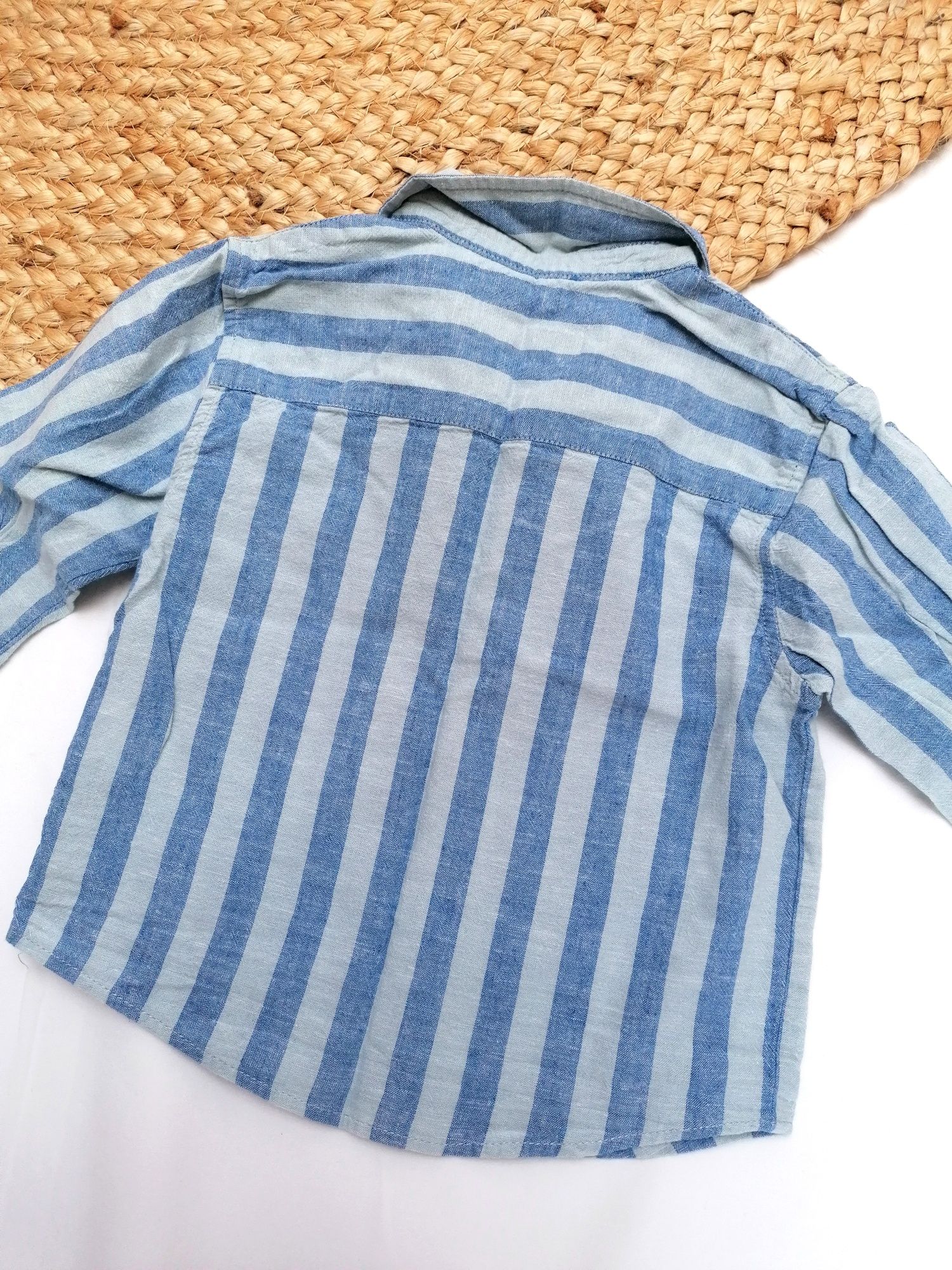 Camisa Praiana às Riscas, de Bebé