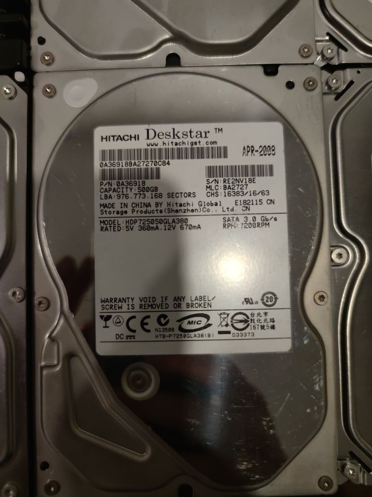 Vários discos 3,5" HDD Disco Sata