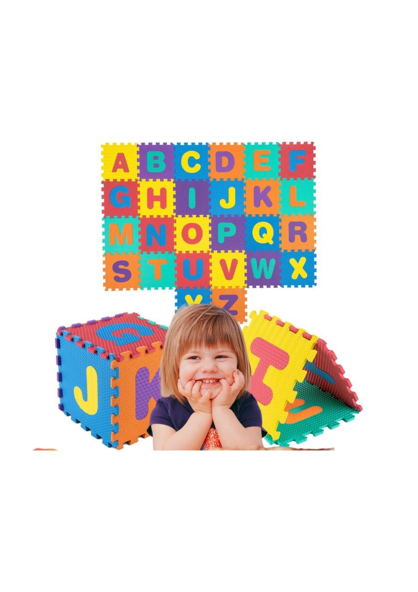 Mata Puzzle Alfabet Xxl alfabet edukacyjna kolorowa miękka dla dzieci