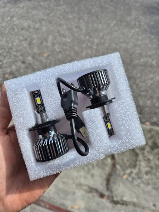 Żarówki LED H7 z radiatorem + cooler