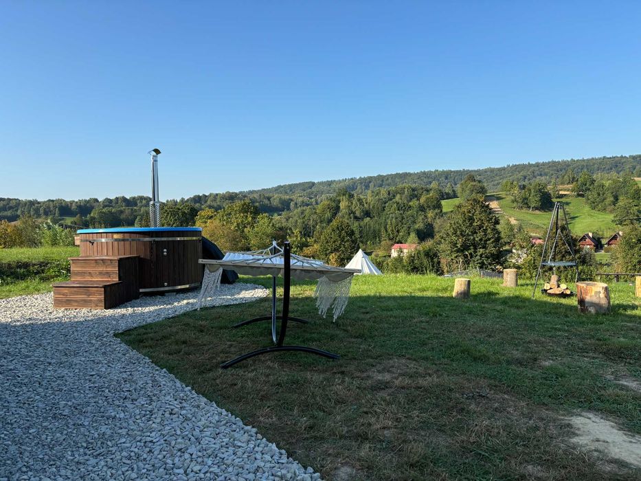 Domek z jacuzzi na wyłączność +sauna +kominek