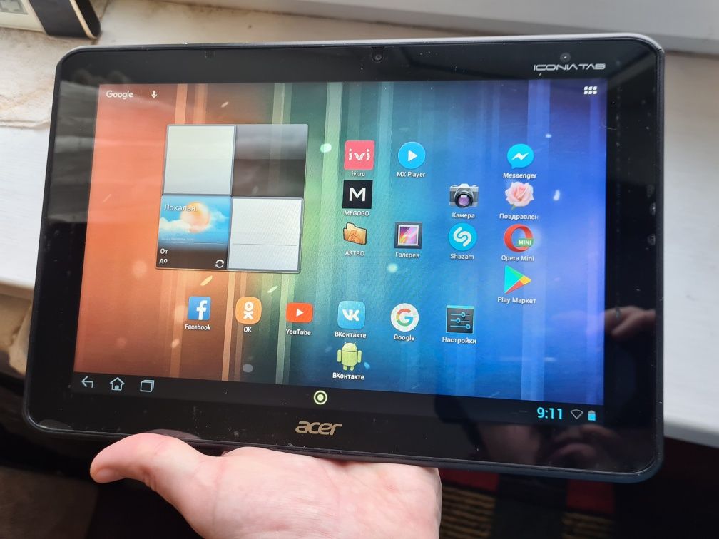 Планшетний Комп'ютер Acer Icona Tab A510 32GB Android 4