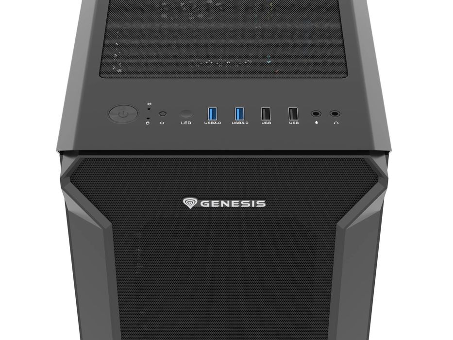 Obudowa komputerowa Genesis Irid 505F z szybą, Midi Tower, NOWA