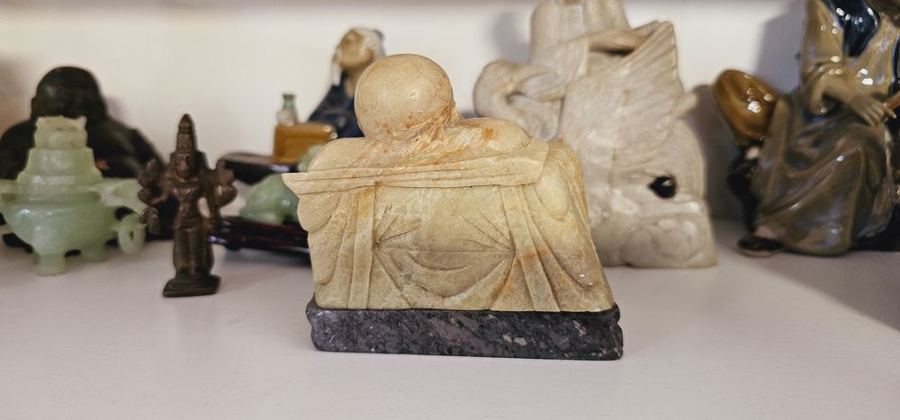 Kamienna figurka buddy - Vintage Prl