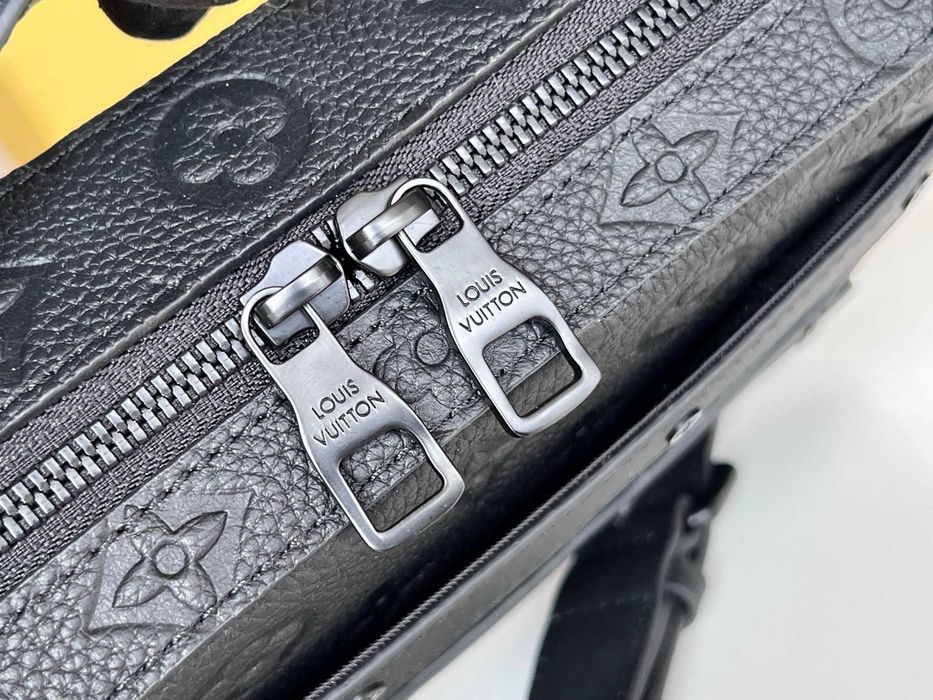 Louis Vuitton сумка мужская черная кожаная оригинал