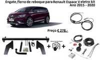 Renault espace V Gancho/Engate/ferro de Reboque + Kit eletrico de 7 p.