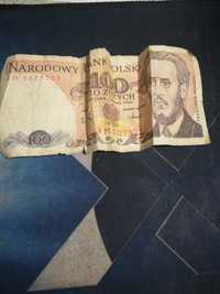 Польские деньги 100 злотых 1988 года