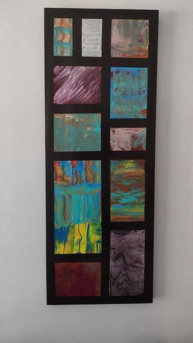 Tela pintada a acrílico. 80x30cm