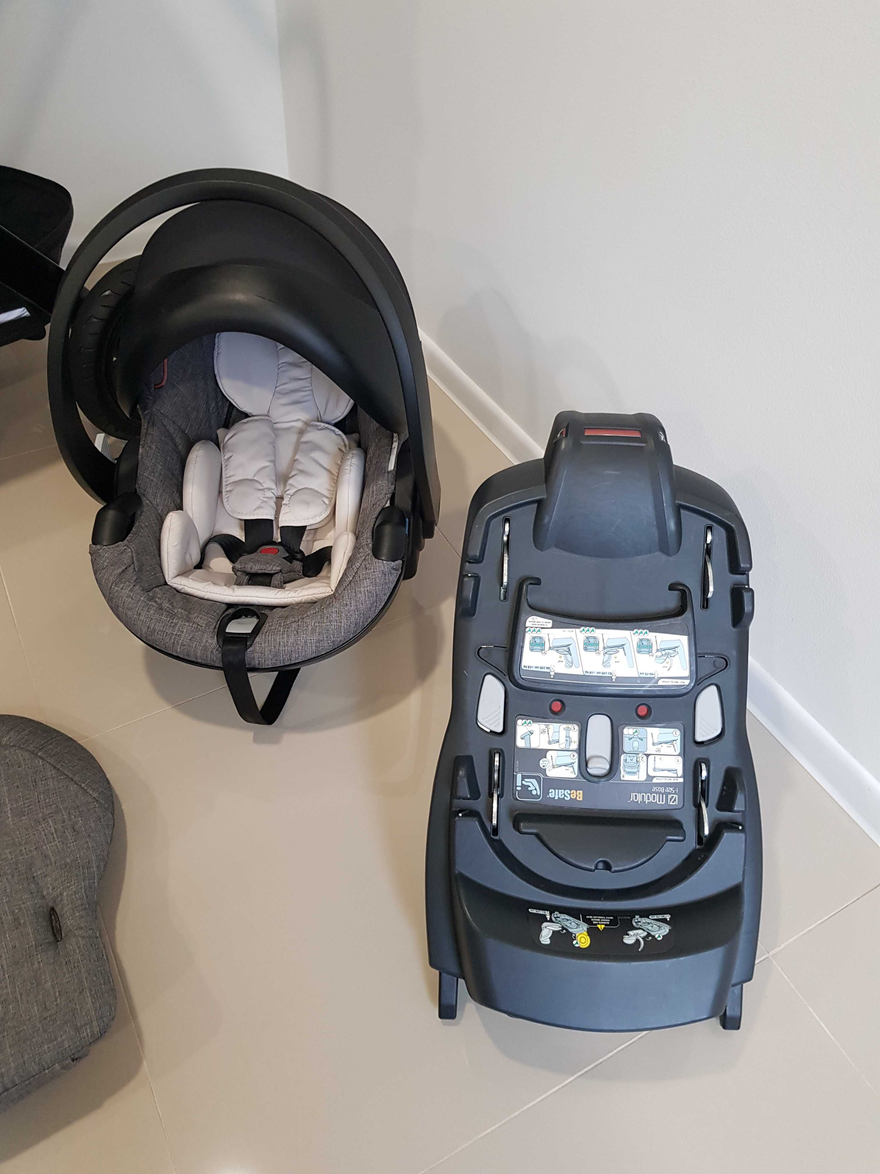 Śliczny wózek Stokke Trailz Black Melange 4w1