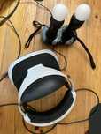 Playstation VR z 2 padami Move adapter PS5 i 4 gry VR
