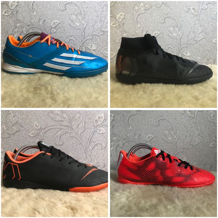 Як нові, оригінальні сороконіжки Adidas та Nike футзалки 42,5 42 41