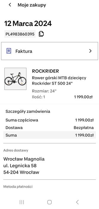Rower Rockrider 24 cale