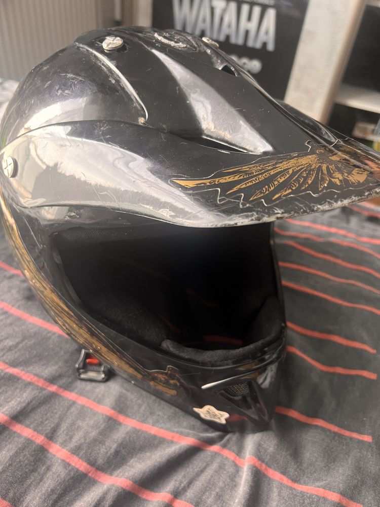 Kask na rower lub cross enduro full face