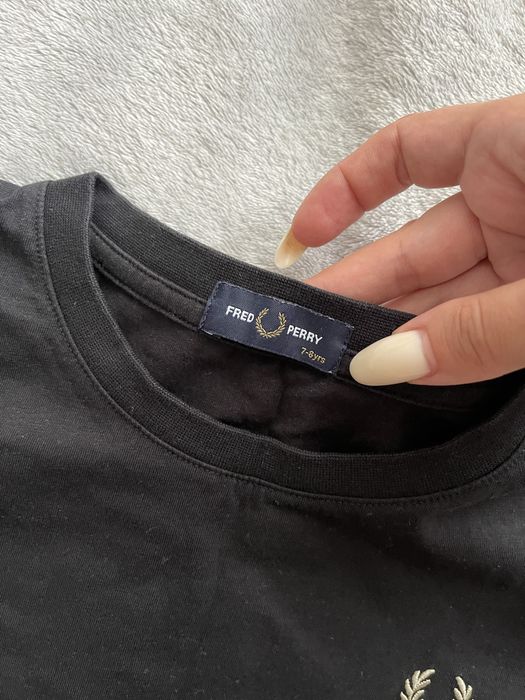 Дитячі чорні футболки Fred Perry Nike Next на 7-8 років