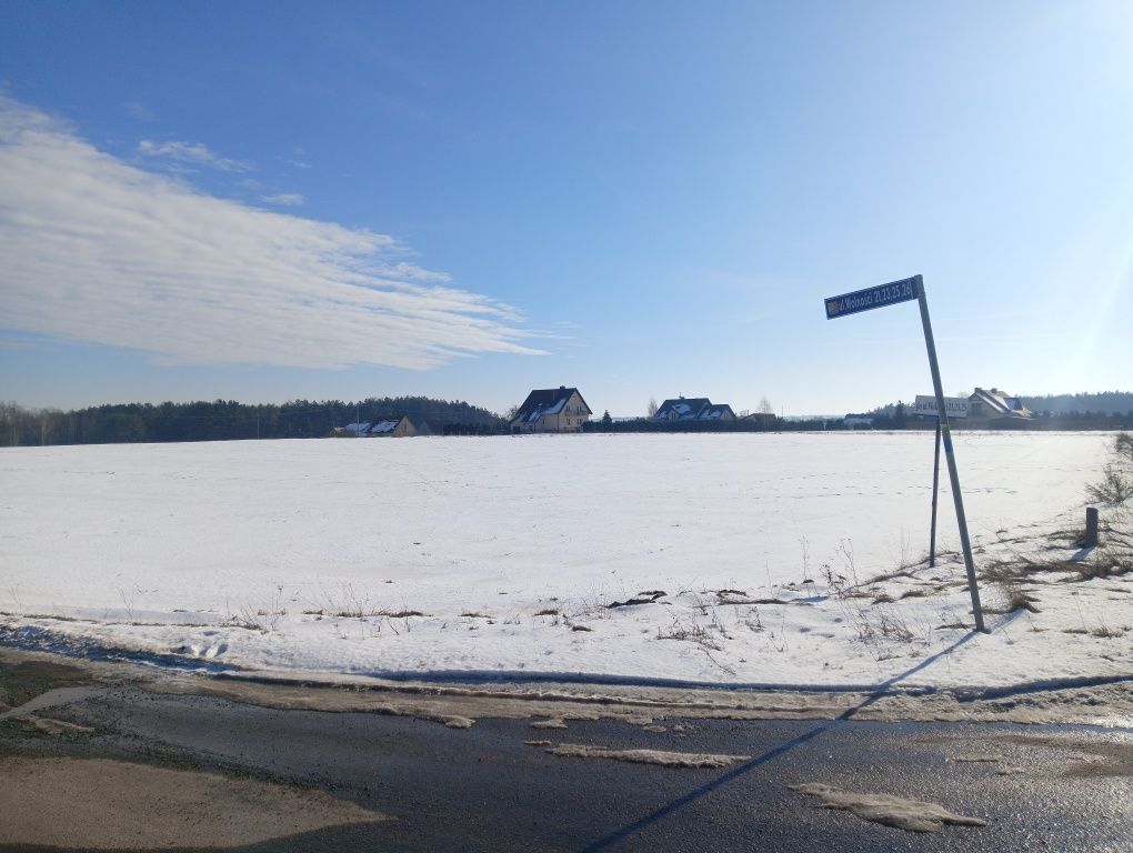 Działka budowlana 1288m2 Bieszkowice