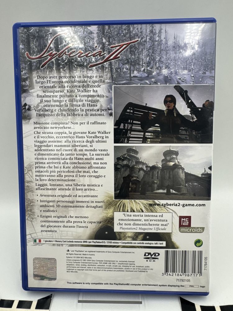 Syberia 2 Ps2 Gwarancja