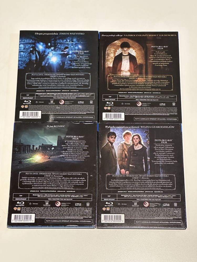 Harry Potter 1-8 2-Płytowa Edycja Specjalna Blu-ray + DVD Dubbing PL