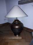 Lampa duża Stojąca beż brąz