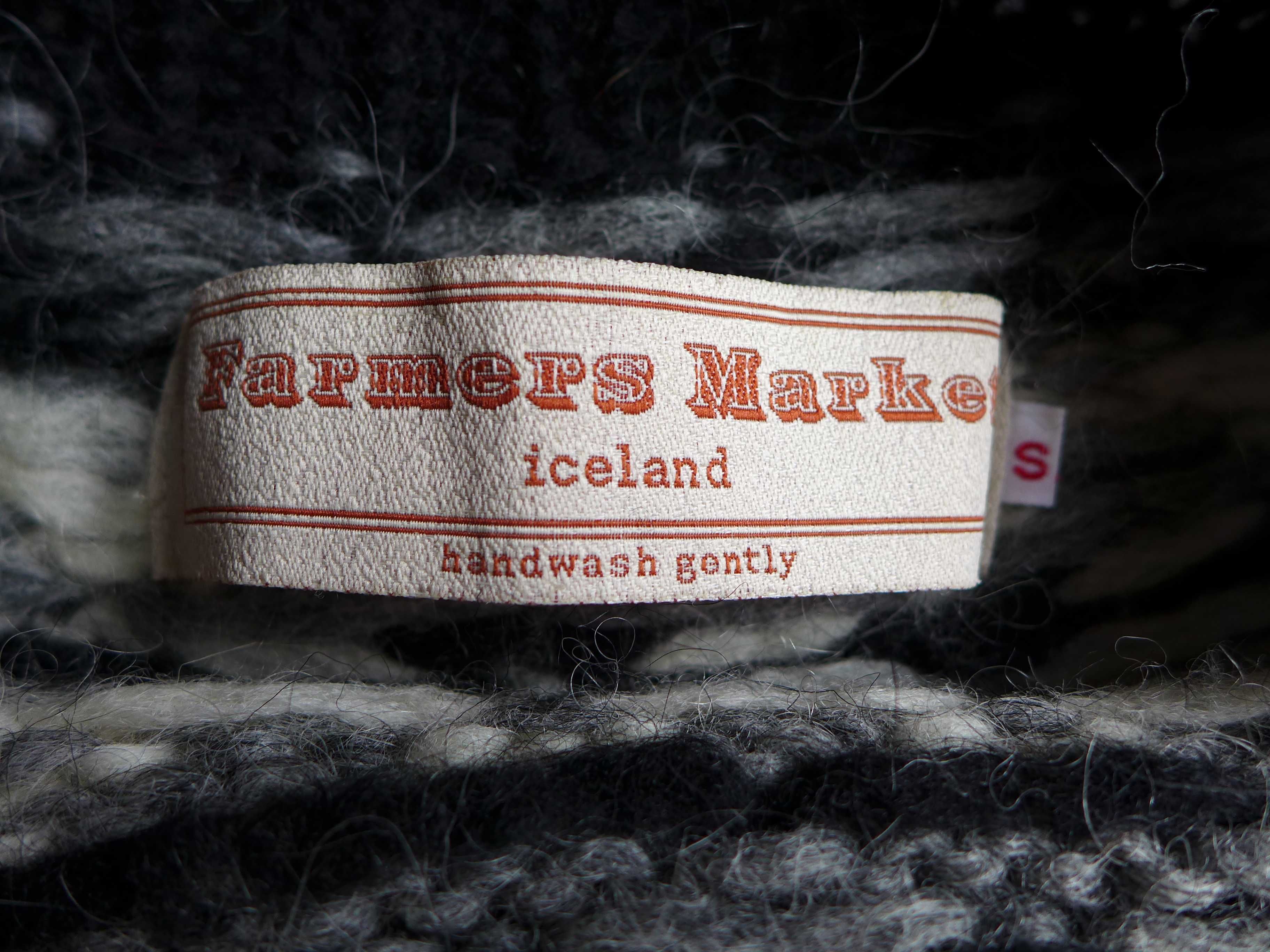 Handmade Wełniany Sweter LOPAPEYSA islandzki norweski 36 S Wełna LOPI