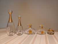 Vários frascos de perfume vazios para colecção + Le Roy Soleil