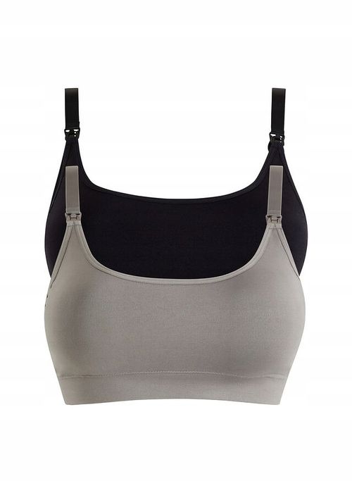 B.P.C biustonosze do karmienia miękkie 2-pak bezszwowe r.XL