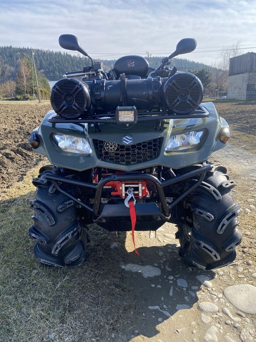 Suzuki KINGQUAD 400  4x4 wyciagarka kufry pług snieżny