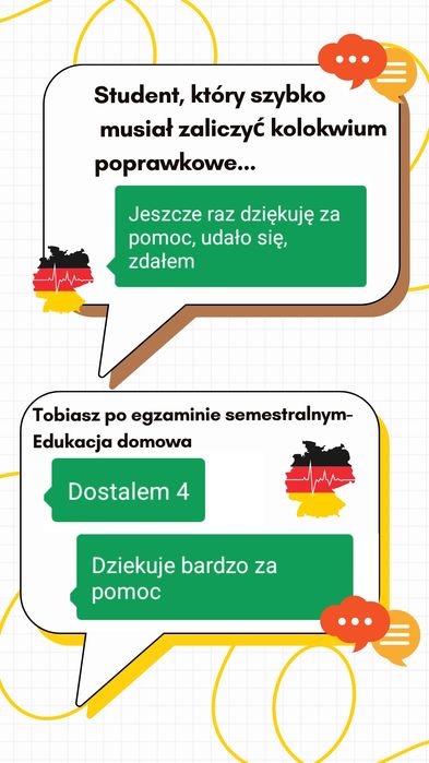 Korepetycje z niemieckiego dla Uczniów 4-8 SP i szkoły średniej