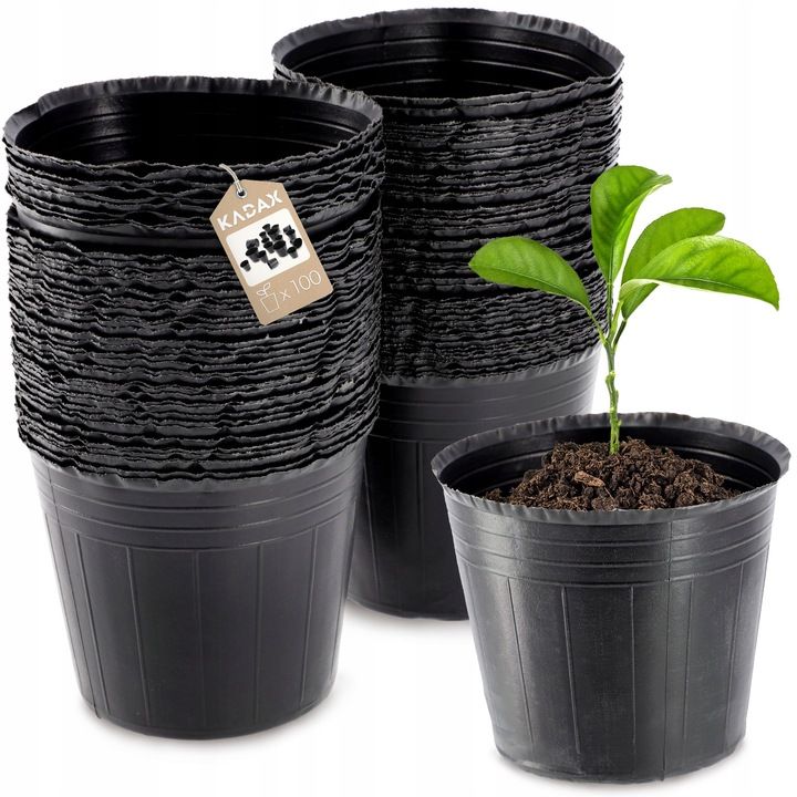 100x Doniczka Produkcyjna Doniczki 9cm Na Rozsady Sadzonki Miękka