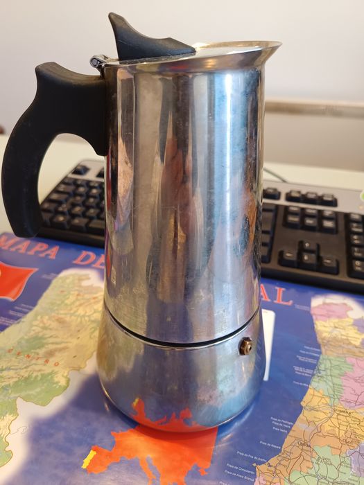 Cafeteira de aço inoxidável