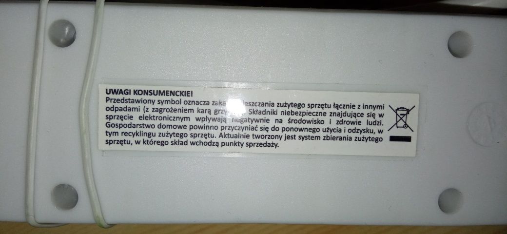 Przedłużacz z biedronki 1.5 m 5 gniazdek