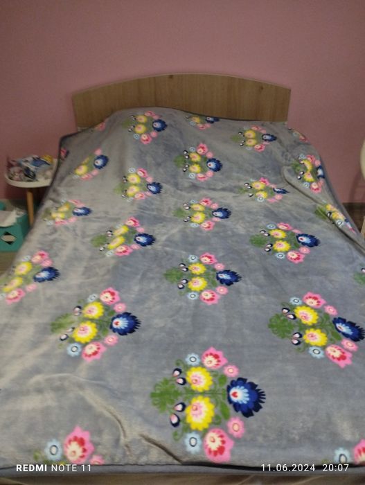 Koc wełniano-polarowy