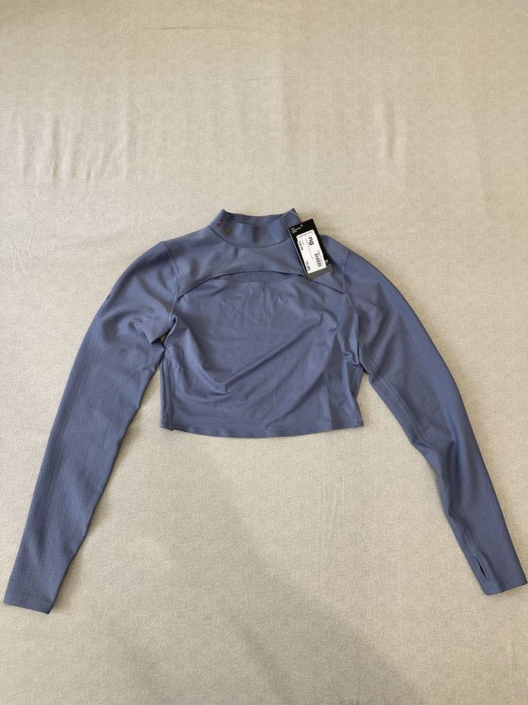 Under Armour Жіночий сірий топ LS Mock Rush Top